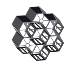 Efficient wall mount Hex Drawer by MewsSnep