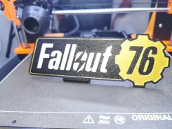 Fallout targhetta con piedistallo