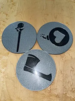 Gloomhaven Jaws of the Lion Drink Inlay Coasters (single extruder)