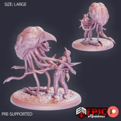 Grell Mother Hunting / Sightless Aberration / Mind Master / Giant Brain with Tentacles & Beak