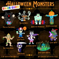 Halloween Monsters Ornament Set | Spooky Decorations