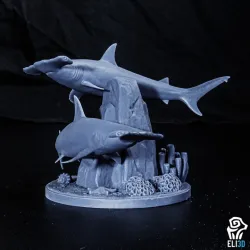 Hammerhead Shark Diorama - Animal