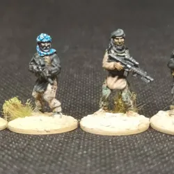 IS1to 4 ISIL-ISIS-IS Fighters with a mix of weapons and gear 20mm 1/72 Wargame miniatures