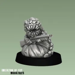 Killer rockworm with a shotgun *FREE miniature