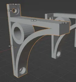 Mini shelf arms — no platform