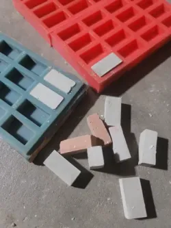 Miniature Bricks Mold Negative (1" x 3/8" x 1/2")
