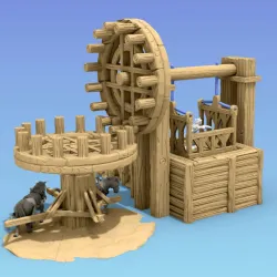 Mining Elevator with Horse