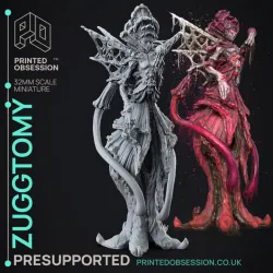Monsters of the Multiverse - 9 Major monsters including Zuggtmoy and the Night Walker - PRESUPPORTED - 32mm scale