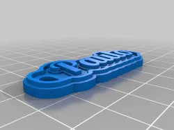 My Customized Multiline Tag or Keychain