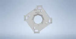 Octagon restrictor gate for Arcade1up joysticks