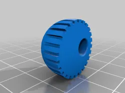 Off centered potentiometer knob