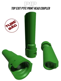 P1P straight PTFE tube support - top exit