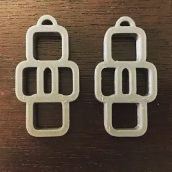 Rounded Square Earrings