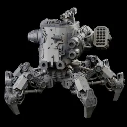 Sand Crawler Tank With Varied Bodies And Weapons (Sci Fi miniatures)