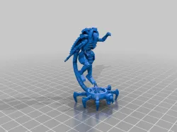 space warrior skeleton robot