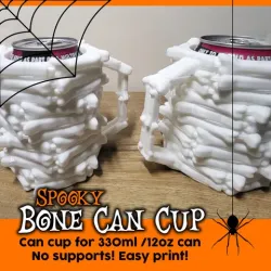 Spooky Bone Mug - Can Cup for 12oz 330ml cans (no supports!)