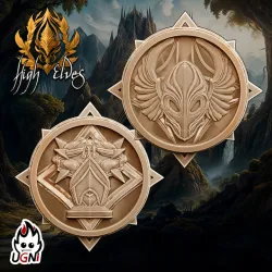 Team tokens and balls for High Elves Team