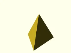 Tetrahedron (OpenSCAD)