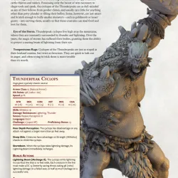 Thunderpeak Cyclops  (FREE if you join our tribe for just $10!)
