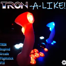 Tron Arcade Digital Flightstick V1.0 - STL Version!