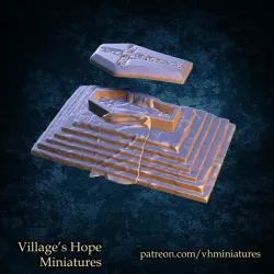 Vampire/ Demon throne and coffin