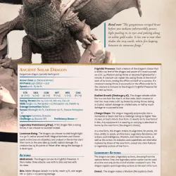 Varaxathra, Ancient Solar Dragon (+ 5e One Shot)