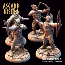 VIKING: Viking Archers/Ax Throwers /Modular/ /Pre-supported/