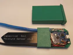 Wemos D1 Mini Soil Moisture and Temperature Sensor Box