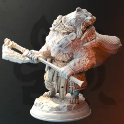 Werebear Barbarian Bearserker - Orik Bjornstain