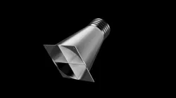 Wind-Sim 140mm fan to 70mm hose adapter (with baffle)