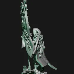 Wood elves battle standart bearer