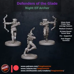 WP - Defenders of the Glade - Night Elf Archer - running pose