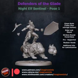 WP - Defenders of the Glade - Night Elf Sentinel - Pose 1