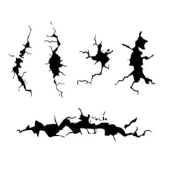 Airbrush stencil ST-TX001-cracked-wall-paint-hobby-stencil