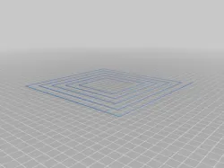 Bed Level  Z-Offset Tests Spiral Circle and Square 200mm 180mm 160mm