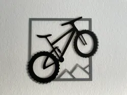 Bike Wall Art dxf/svg