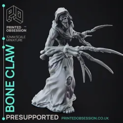 Bone Claw - Undead Creature - PRESUPPORTED - 32mm scale
