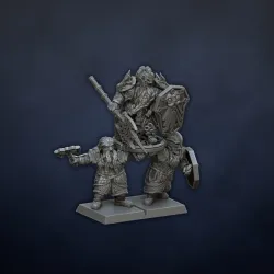 Clan Lord, Battle Standard Bearer on Shield