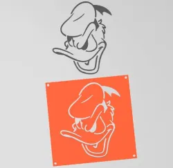 Disney characters stencil - Donald Duck