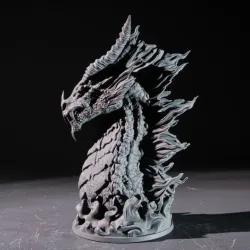 Elder Red Dragon bust (Pre-Supported)