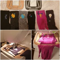 Embroidery sock frame