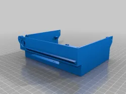 Ender 3 all in one, universal rear electronics case with more space and cable organization