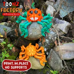 FLEXI PRINT-IN-PLACE PUMPKIN SPIDER ARTICULATED
