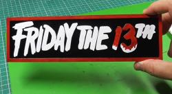 friday the 13th logos 3d models 【 STLFinder