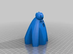 Ghost with pumkin hat