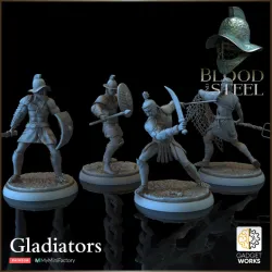 Gladiator 4 figure set - Blood and Steel