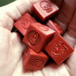 HeroQuest Combat Dice (16mm) with Classic Icons
