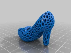 High heel shoe - Voronoi style