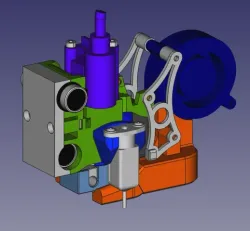 JG Aurora A5 printhead with E3D V6/Revo Six Hotend and either bowden or Zesty Nimble extruder