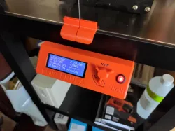 LCD cover with switch for lights